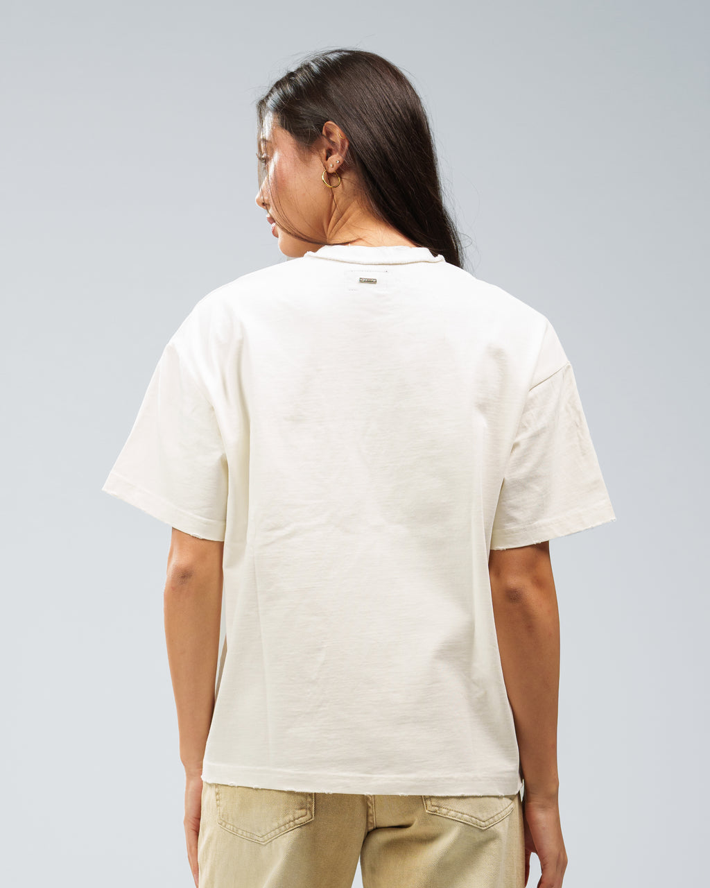 STONE WASHED DOUBLE POCKET T-SHIRT